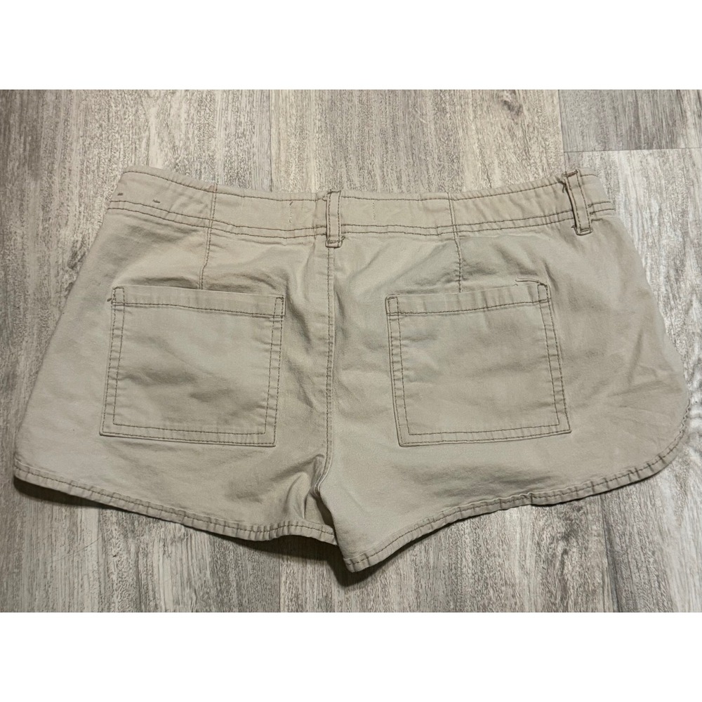 Hollister California‎ Women Beige Khaki Cargo Zip Pocket hot Shorts Size 25 - Picture 4 of 4